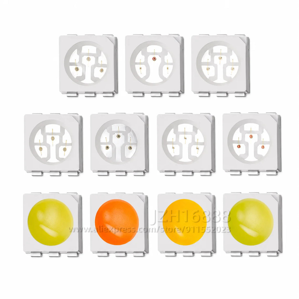 20pcs/lot SMD LED Diodes5050 Diode SMD LED Diodo Kit Green RED WARM White ICE Blue Yellow Pink Purple-UV Orange rgb