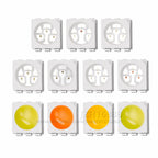 20pcs/lot SMD LED Diodes5050 Diode SMD LED Diodo Kit Green RED WARM White ICE Blue Yellow Pink Purple-UV Orange rgb