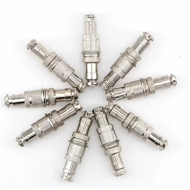 5PCS Docking Connector GX16 Aviation Plug Male Female 16mm 2/3/4/5/6/7/8/9/10 Pin Socket Circular Aviation Connector