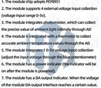 ‌PCF8591 ADC/DAC Converter Module – 8-Bit I2C Interface with Analog Inputs for Light/Temperature Sensor