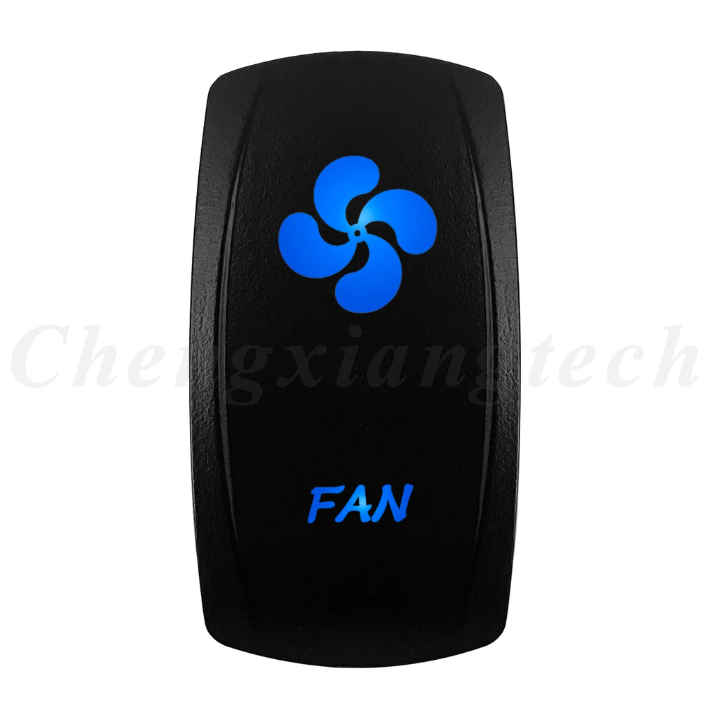 12V 20A Blue Led Car Boat Laser Rocker Switch ON OFF, (ON) OFF, ON OFF ON, (ON) OFF ON, (ON) OFF (ON) Waterproof