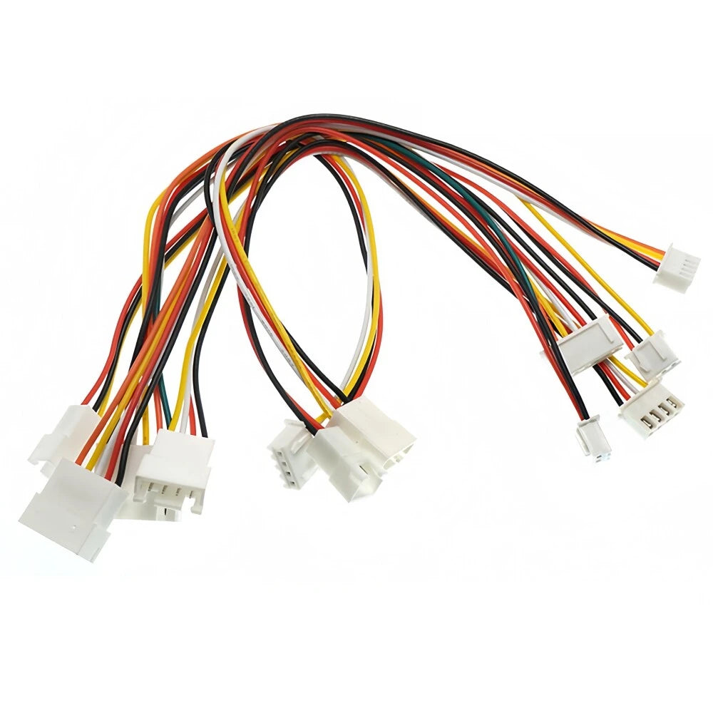 5pcs JST1.25 ZH1.5mm PH2.0 XH2.54mm 2P 3P 4P 5P 6P Male to Female Extension Aerial Docking Wire Cable 20cm