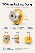 ZN-LDB-005-X 450nm 3500mW Blue Laser Module TO-9 9mm Diode Light Source for DIY Optical Sensor Projects