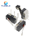 10PCS Micro Limit Switch Momentary Push Button Switch 1A 125V AC Mouse Switch 3Pins Long Handle Roller Lever Arm SPDT 12X6X6MM
