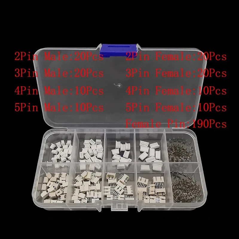 1Pcs SH1.0 / JST 1.25 / PH2.0 / XH2.54 / VH3.96 Male and Female Housing Pin Header Crimp Terminal Adapter JST Connector Kit