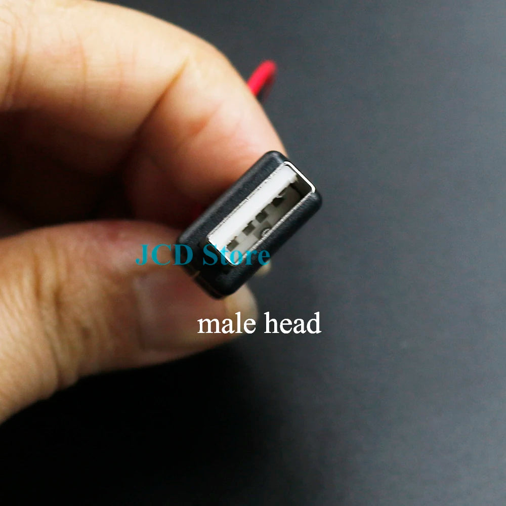 1 Piece USB Male and Female Head to XH2.54-2P Terminal Wire, 2-Core Power Cable, USB Socket to PH2.0 Terminal Adapter Cable