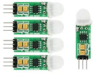 1-10PCS HC-SR501 SR505 Mini IR Pyroelectri Infrared PIR Motion Human Sensor Automatic Detector Module AM312 Sensor DC 2.7 to 12V