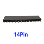 10Pcs2.54mm Pitch Single Row Female Pin Header Socket 2~40P PCB Board Connector Strip Gold Plated Pinheader Terminal for Arduino
