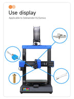 3D Printer Hotend Kit 24V 64W Heating Tube Thermistor 0.4mm Nozzle 1.75mm For Artillery Sidewinder X1 X2 Print Head Hotend Kit