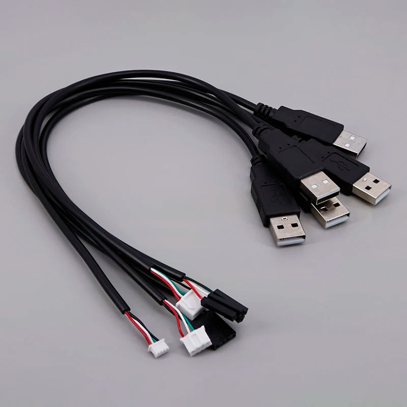 USB Male Female Terminal Data Line To Head JST 1.25/ZH1.5/PH2.0/XH2.54-4Pin Adapter Extension Touch Screen Cord