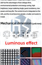 ‌WS2812 8x8 RGB LED Matrix – 64 Programmable 5050 Addressable LEDs with Arduino/Raspberry Pi