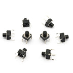 50PCS Momentary Tactile Push Button Click Switch 6X6mm 4.3mm-17mm H=4.3mm 4.5mm 5mm 6mm 7mm 8mm 9mm 10mm 13mm 14mm 4Pin Switch