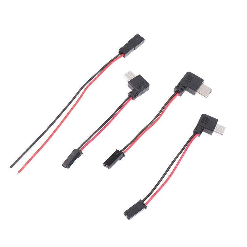 (HB05)90 Degree Motorcycle Interface USB-Micro Type C 90 Degree Male+JST Plug USB To JST/SYP Terminal Interface Cable Connector