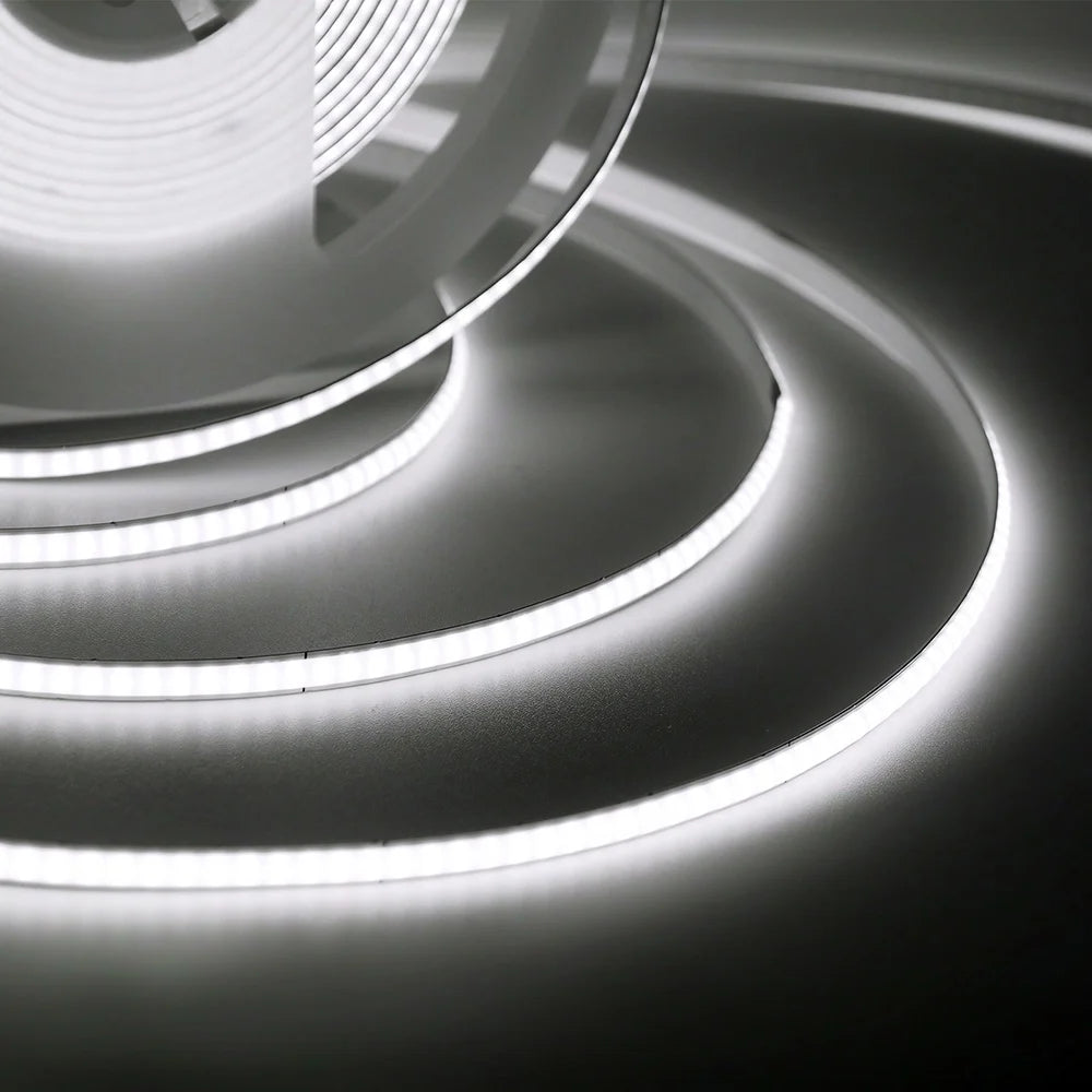 3mm 5mm PCB COB LED Strip Light 5V 12V 24V 320LED 8mm CRI90 Super Bright Flexible LED Tape For Cabinet Home Liner Lighting