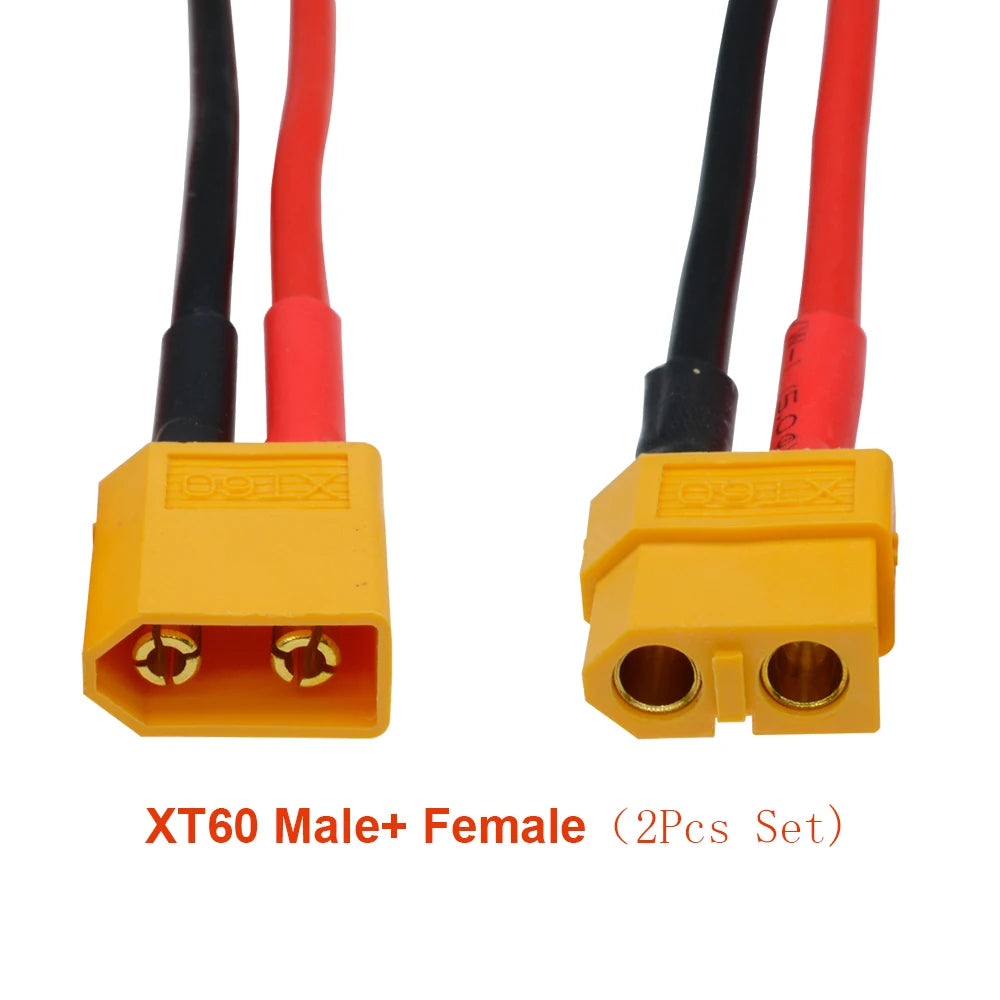 1-10Pcs XT60 Plug Male Female Connector with 14AWG Silicon Wire for RC Lipo Battery Cable Drone XT60 Pigtail