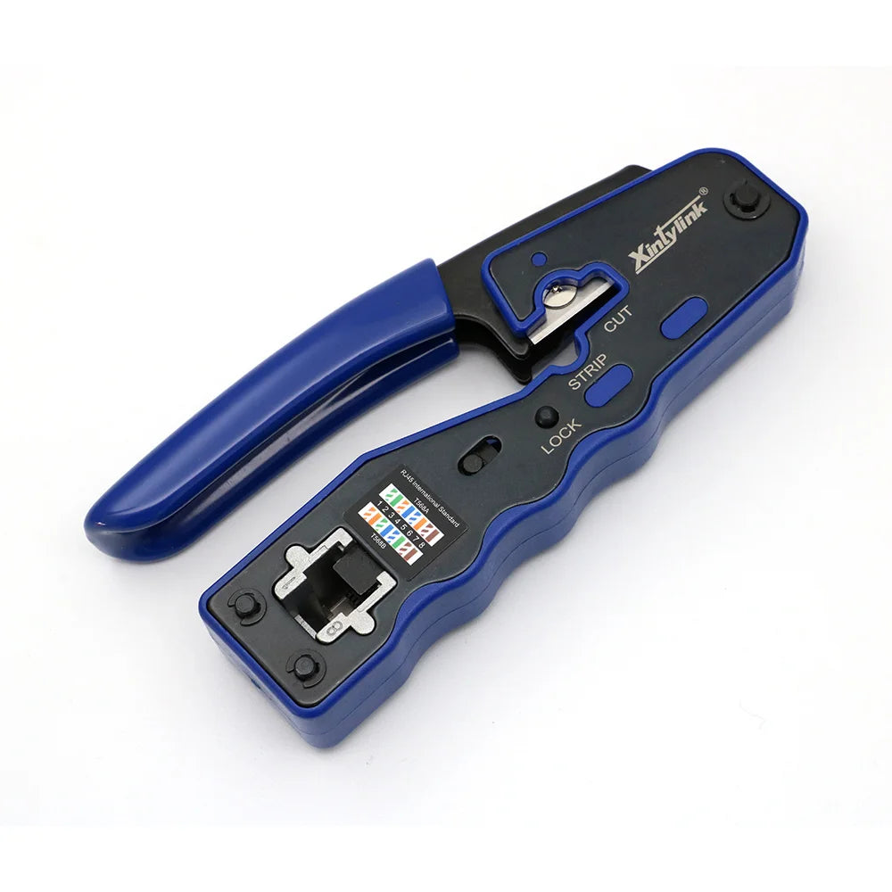 Xintylink RJ45 Crimper Hand Network Tools Pliers CAT5 CAT6 8P RJ45 Cable Stripper Pressing Clamp Tongs Clip New Style Type