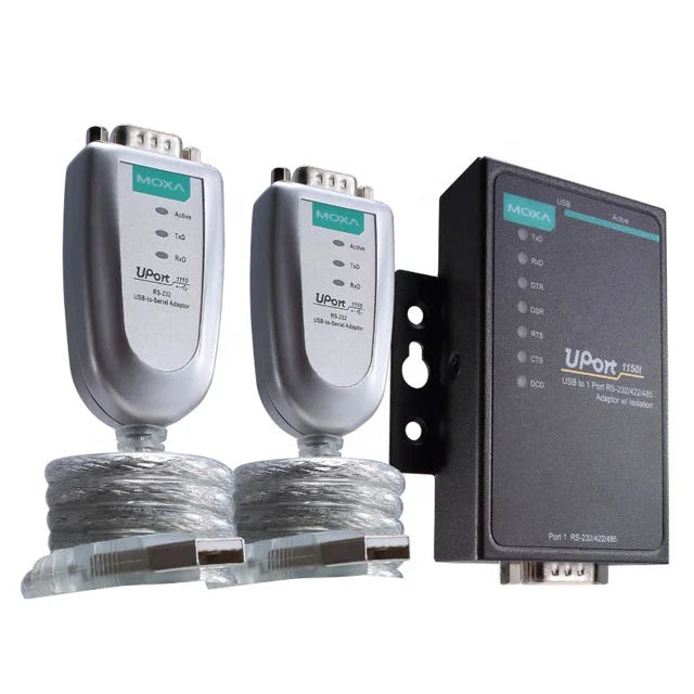 MOXA  1-port RS-232, RS-422/485, and RS-232/422/485 USB to serial converter UPort1100 UPort1130 UPort1130I  UPort1150