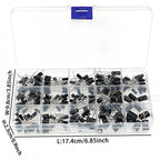 15 Values Electrolytic Capacitor Assortment Kit, 270Pcs 0.1uF to 470uF Aluminum Electrolytic Capacitors Set