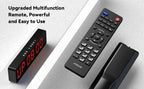 Gym Timer with Remote 12''x 3.5''Ultra-Clear Interval Timer with LED Countdown/Up Wall Clock Power Fitness Timer Stopwatch