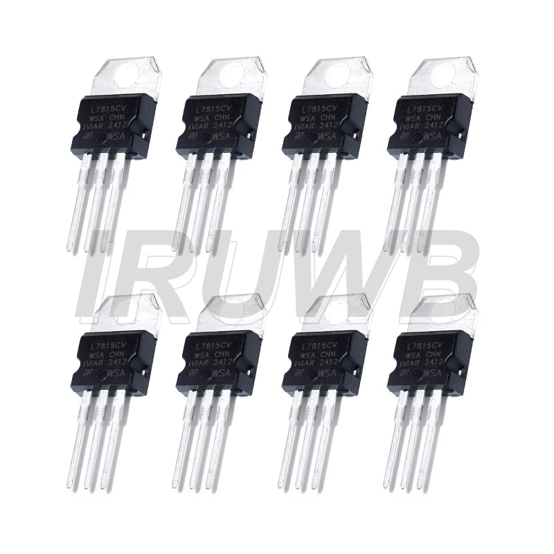 10PCS TO-220 Transistor Voltage Regulator LM7805 L7805CV/L7806/7808/7809/7812/7815/7818/7824