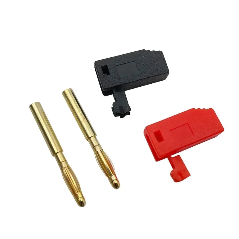 40Pcs 2MM Stackable Banana Plug Soldered Electrical Connector with Socket Jack for DIY Use