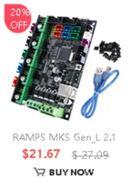 RAMPS MKS Gen-L V 2.1 1.0 Control Board 3D Printer Parts With TMC2209 TMC2208 Uart Mode Gen L for Ramps1.4 A4988 DRV8825