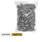 50/100Pcs RJ45 Cable Connector Plug Cover Ethernet Network Cable Connector Plugs Strain Relief Boots - Plastic