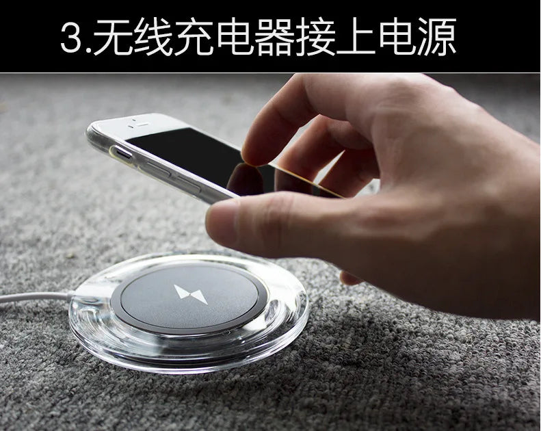 Max 10W 5V 2A Wireless Charging Receiver Coil Universal Type-C Micro USB for iPhone 5 6 7 Samsung A53 5G Xiaomi