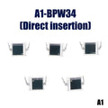 (ZYDD01) 5Pcs Photodiode BPW34S BPW34 Surface Mount/Direct Plug-in SMD-2/DIP-2 Silicon PIN Photodiode Infrared Receiver Tube
