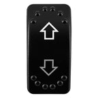 12V/24V Waterproof DPDT Momentary Rocker Switch ON-OFF-ON Arrows Winch In/Out Up/Down Toggle for Jeep, Dump Trailer, Truck, Boat