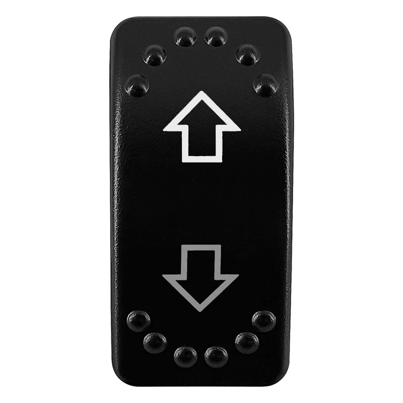 12V/24V Waterproof DPDT Momentary Rocker Switch ON-OFF-ON Arrows Winch In/Out Up/Down Toggle for Jeep, Dump Trailer, Truck, Boat