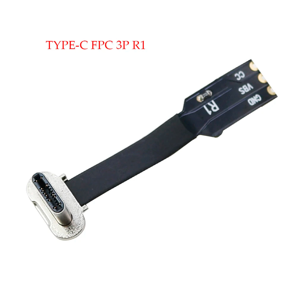 2/4/8/10PCS USB C FPC Flexible Cable 2pin 3pin R1 Type-C Wireless Charging For Android Apple Decryption Plus Welding Wire