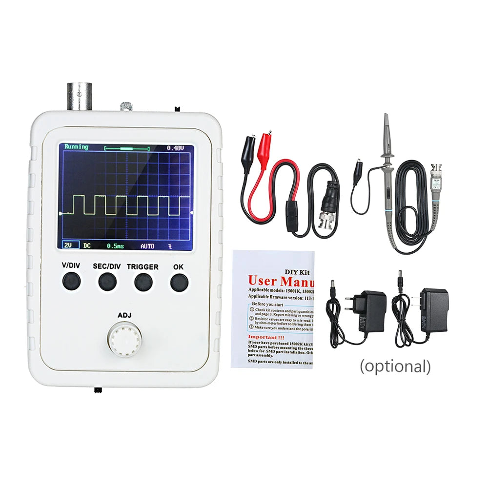 DSO PRO Handheld Digital Oscilloscope Portable Palm Size Oscillograph 5M Bandwidth 20MS/s Sampling Rate with P6100 BNC Probe