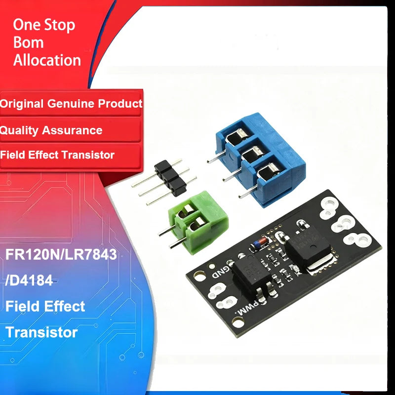 FR120N/LR7843/D4184 Field‑Effect Transistor Isolated MOSFET Module Replacement for Relay Electronic Components for Arduino Diy