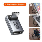 CABLETIME Type C Adapter 240W OTG USB C Adapter 8K 60Hz 40Gbps 90-Degree Converter USB4 Adapter for iPhone Adapter MacBook iPad