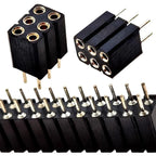 10pcs 2.54mm Dual Row PH7 Extra Plastic 2x2/4/8/10/15/20-40P Round PCB IC Crystal Transistor Hole Female Header Socket Connector