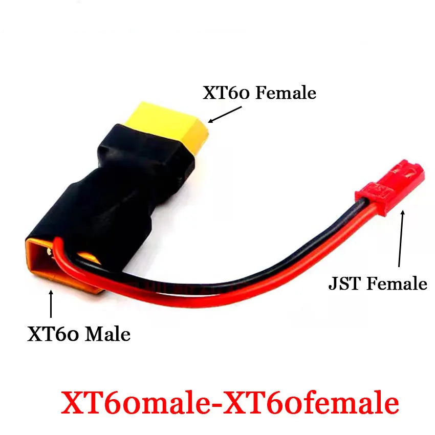 XT60 XT T Plug Female to Male JST Male / Female Adapter For RC Helicopter Quadcopter LiPo Battery Plug Connector