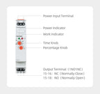 VENGIM Off Delay Time Relay 220V Or AC/DC12V-240V Timer Switch By Din Rail
