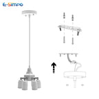 3/4/5 E26 E27 Edison Screw CFL LED Lamp Bulb Base Adapter Anti-Flame PBT Pendant Ceiling Mount Light Socket Splitter Extender