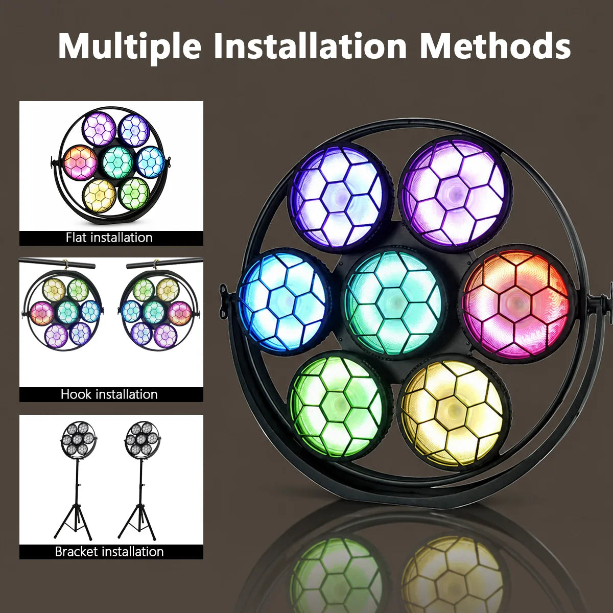 250W COB LED Linear Retro Vintage Stage Light 5050 RGB Fantasy DMX512 for Wedding Concert Theater Club DJ Live Show Party
