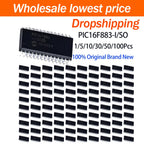 1~100Pcs PIC16F883-I/SO Sop28 Surface Mount Smd Package 8 Bit Pic Microcontroller Integrated Circuit Chip Circuit Diy