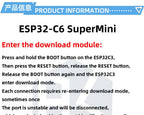 ESP32-C6 SuperMini Development Board Microcontroller Programming Learning Controller Core Board