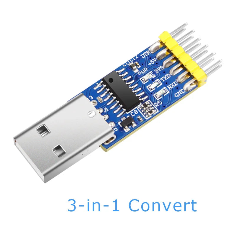 WitMotion USB-UART 6-In-1 Converter, Multifunctional USB-TTL/RS485/232, TTL-RS232/485,232-485)Serial Adapter, CH340/ CP2102 Chip