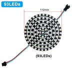 DC5V 12V WS2812B SK6812 Luces Led Ring Smart 5050 RGB BuiIt-in IC 3Pin Individually Addressable Pixel Round Modules Light