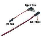 Motorcycle Interface USB-Micro Type C 90 Degree Male+JST Plug USB To JST/SYP Terminal Interface Cable Connector
