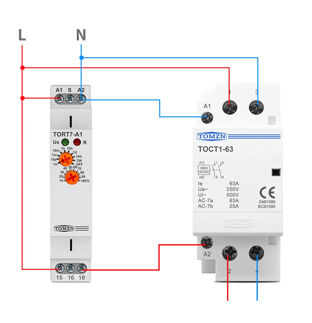 TORT7 Series 10-in-1 Multi-Function Time Relay | ON Delay / OFF Delay / Asymmetric Cycle / Pulse & Interval Timer, 0.1S–10D