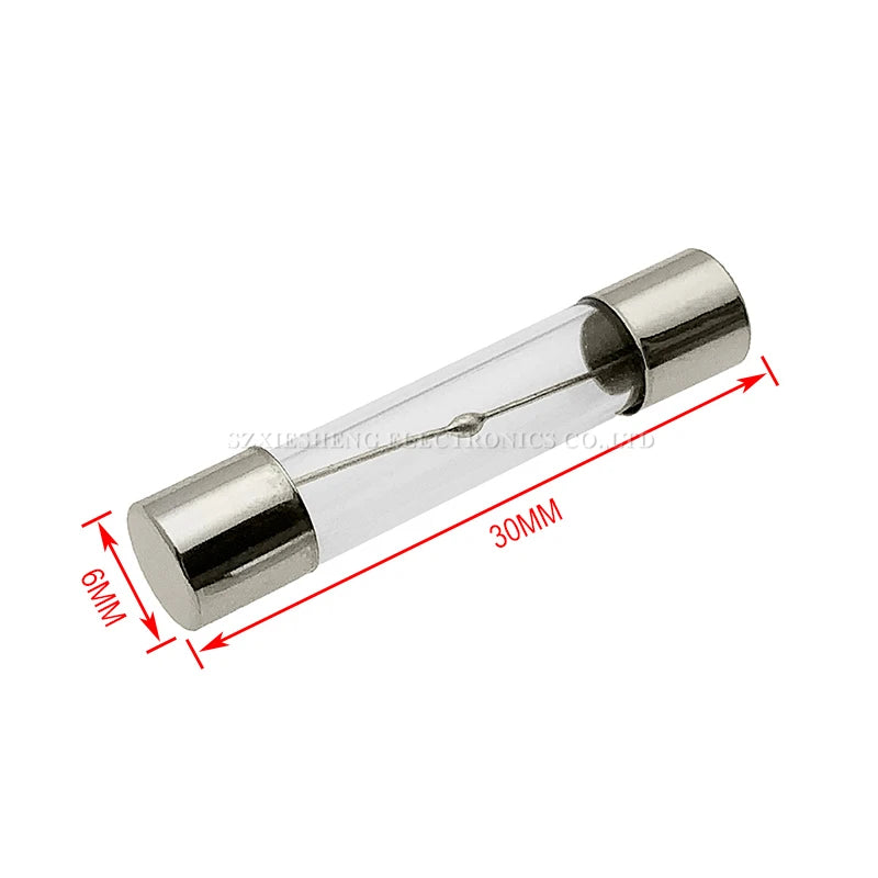 10PCS Microwave Oven Power Fuse T8AL250V T10AL250V 6*30MM 5*20MM Time-Delay Glass Tube Fuse For LG Midea Galanz Microwave Oven
