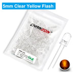 100Pcs 3mm 5mm Led Diode Flashing White Red Green Blue Yellow RGB Fast Slow Flash Diffused Clear Color Changing Light Emitting