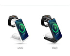 3 in 1 Wireless Charger Stand Fast Charging Dock Station for iPhone 15 14 13 12 11 X 8 Apple Watch 8 7 6 iWatch Airpods Pro