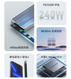Elbow USB 4.0 Gen3 40Gbps FPC Cable PD 240W 5A Quick Charge USB C to Type C Cable Thunderbolt 3 8K @ 60Hz USB C Data Cable